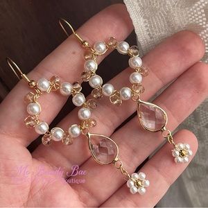 Champagne Crystal Earrings